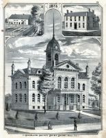 Richland County Court House, County Poor House, Jail, Richland County 1875